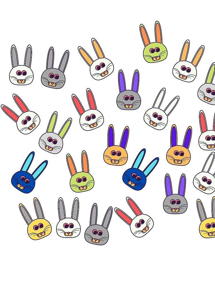Thumbnail 3 of 3, Scarf, Bunnies! designed and sold by RAndG.