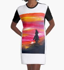 Cowgirl Graphic T-Shirt Dress