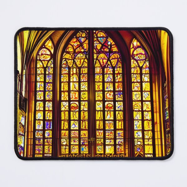 Item preview, Stained Glass Cathedral Windows designed and sold by IlluminatedPage.