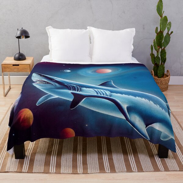 Item preview, Space Sharks-Galaxy Shark - Blue shark designed and sold by TeeARTHY.
