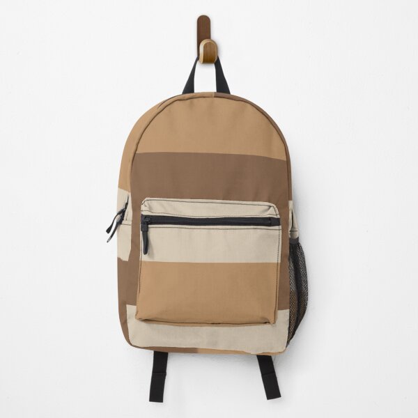 Item preview, Nude Mocha Coffee color block stripe designed and sold by 247vibes.