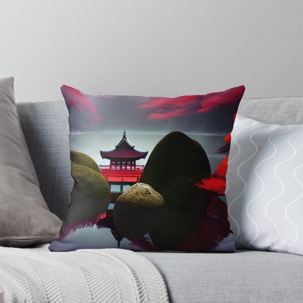 Item preview, Colorful Japanese Nature With a Traditional Building designed and sold by Evolvity.