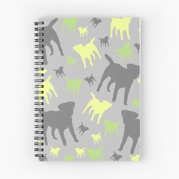 Item preview, Border Terrier Regalos para amantes del perro Gris Amarillo Verde Silueta designed and sold by ScruffyLT.