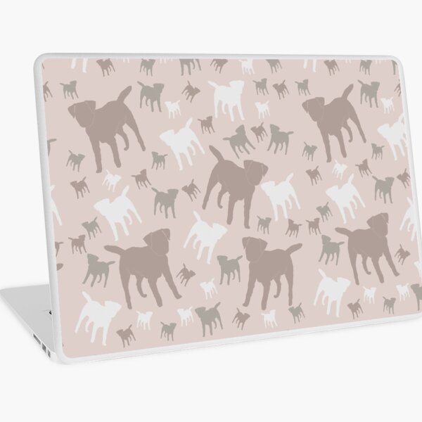 Border Terrier Gifts for Dog Lovers Blush, Nude Silhouette Laptop Skin