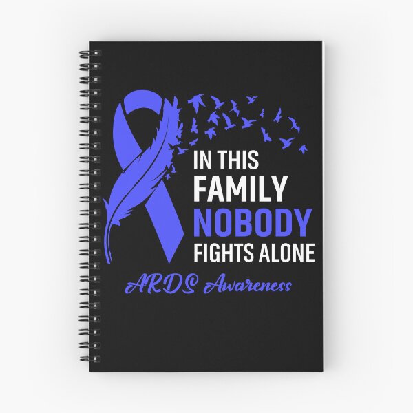 Item preview, In This Family Nobody Fights Alone ARDS Awareness Feather Ribbon designed and sold by frechettee.