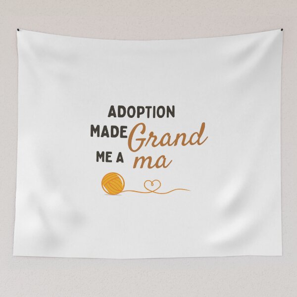 Item preview, Grandparent day | ADOPTION made me a grandma  designed and sold by ZqkDesign.