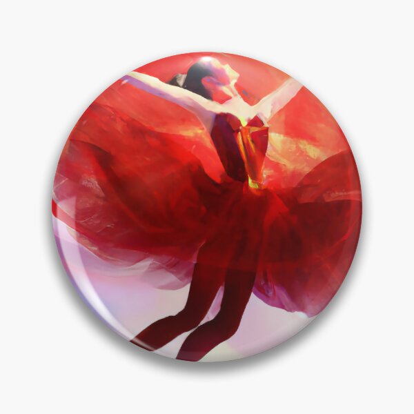 Item preview, Expressive artwork of a ballerina in red designed and sold by OmniaDea.