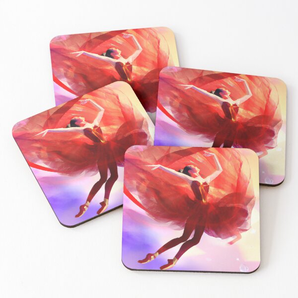 Item preview, Expressive artwork of a ballerina in red designed and sold by OmniaDea.
