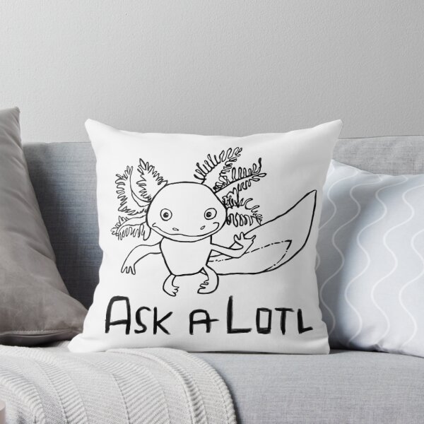 Aperçu de l'œuvre Axolotl Pun, Demandez à Lotl créée et vendue par badlydrawnbabe.