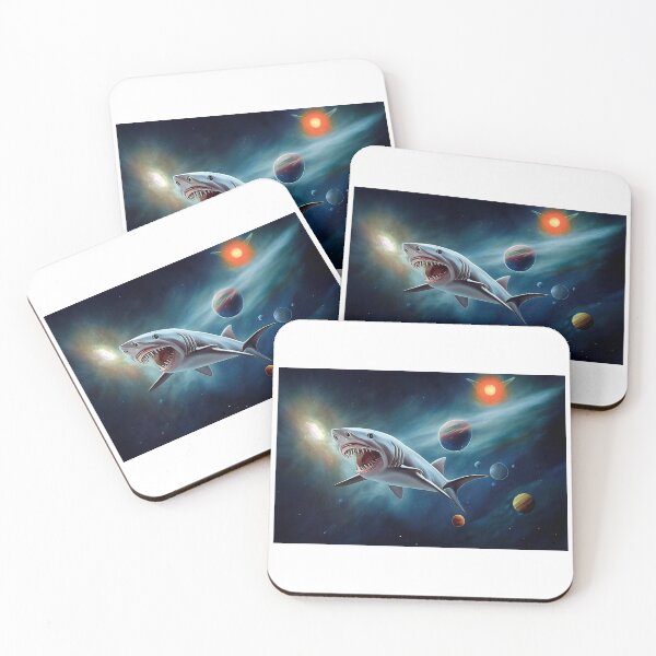 Item preview, Space Sharks-Galaxy Shark - Great white shark designed and sold by TeeARTHY.