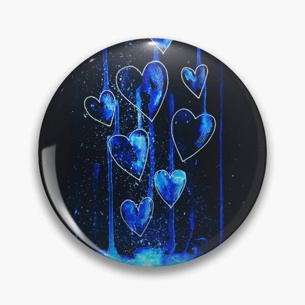 Item preview, Falling Blue Neon Hearts designed and sold by Dven-Clothes.