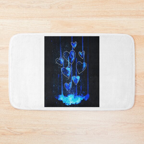 Item preview, Falling Blue Neon Hearts designed and sold by Dven-Clothes.