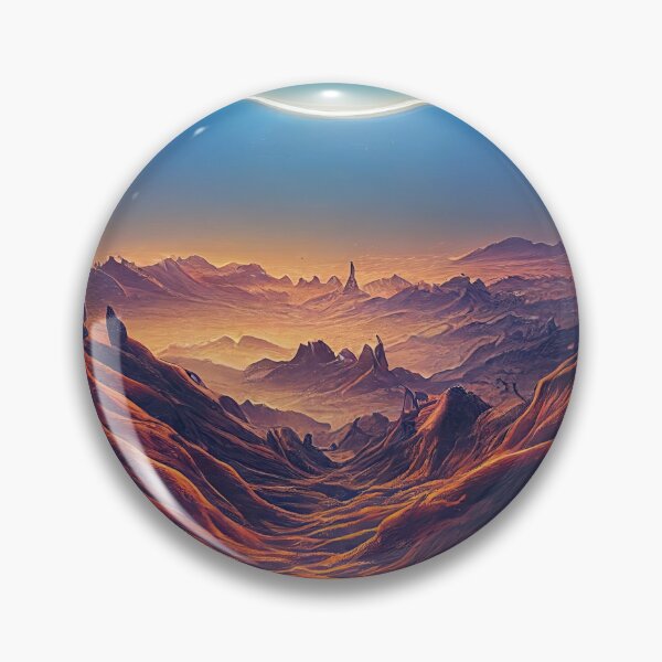 Item preview, Alien planet fantasy landscape designed and sold by mrlongfield.