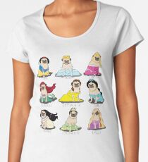 Mops Prinzessinnen Frauen Premium T-Shirts