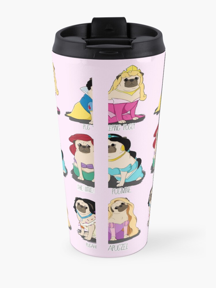 Alternate view of Pug Princesses Travel Coffee Mug