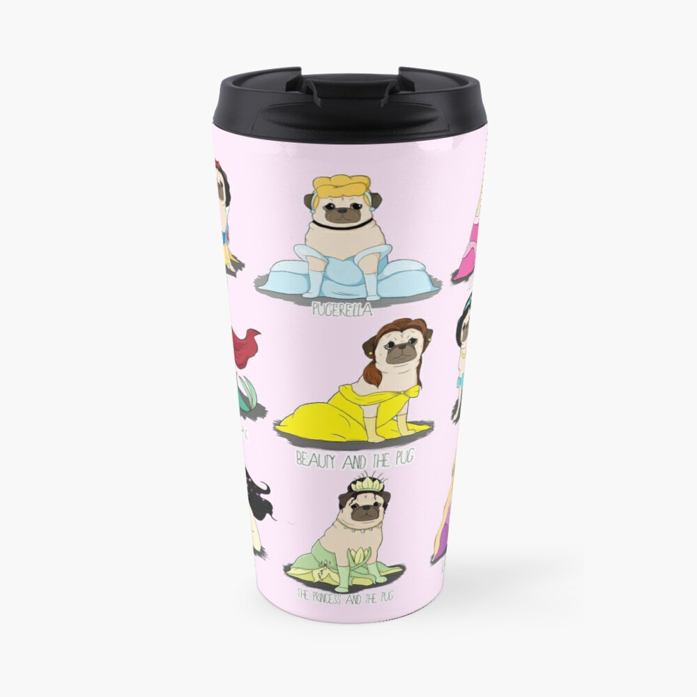 Pug Princesses Travel Coffee Mug