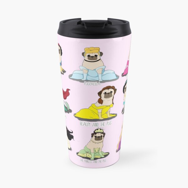 Pug Princesses Travel Coffee Mug
