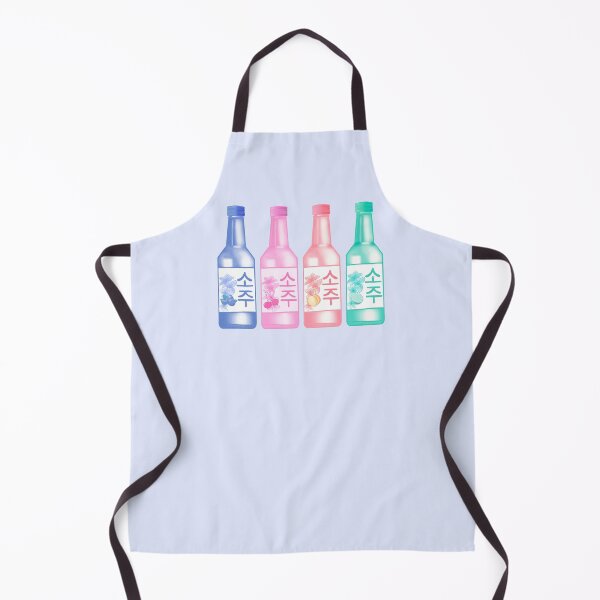 Item preview, Colorful fruit flavoured korean pink soju bottles hangul writing cute cherry peach blueberry lime blossoms kawaii   designed and sold by Lemonshaaark.