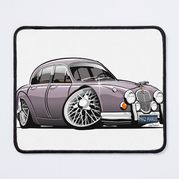 Item preview, Mark 2 Jag caricature for Marius designed and sold by car2oonz.