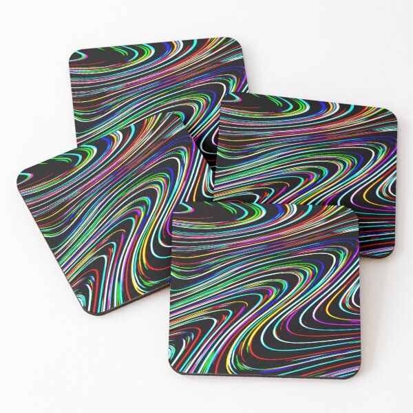 Item preview, neon lines abstract designed and sold by chambergambit.