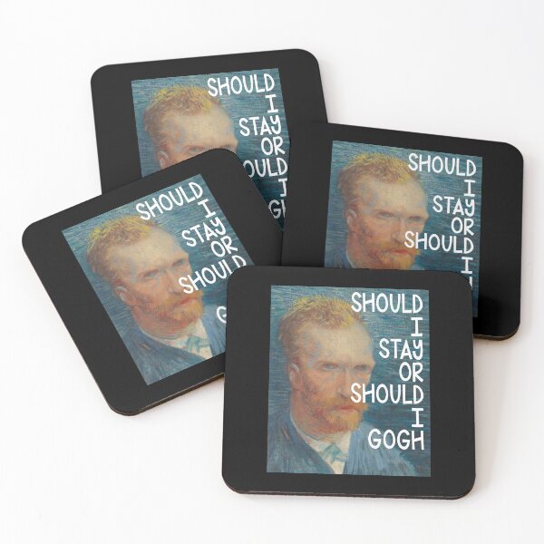 Item preview, Should I Stay Or Should I Gogh Funny Pun Lyrics Design designed and sold by PunnyLyrics.