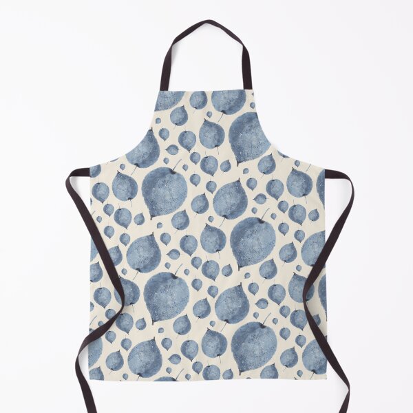 Item preview, Watercolor Dark Navy Leaves on a Light Yellow Background designed and sold by Victoria Riabov.