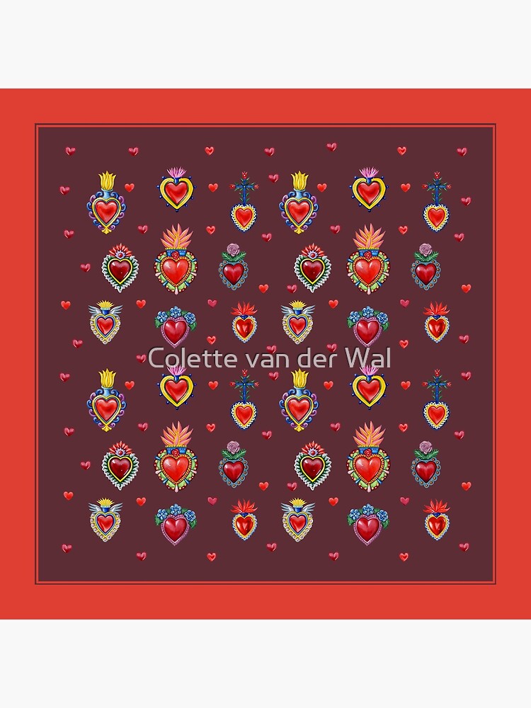 Mexican Sacred Hearts by Colette-vd-Wal
