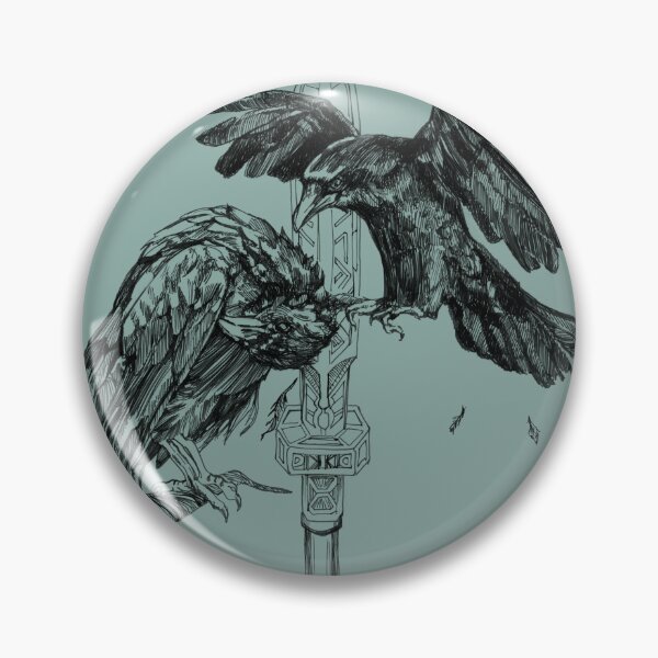 Item preview, Huginn And Muninn Raven Celts Inspired designed and sold by Miriam Steinau.
