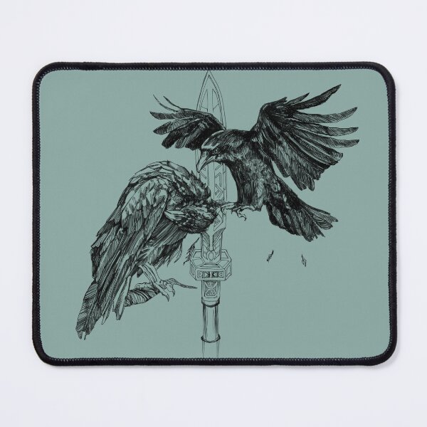 Item preview, Huginn And Muninn Raven Celts Inspired designed and sold by Miriam Steinau.