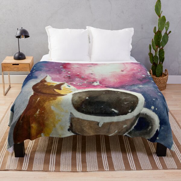 Item preview, Todd the Cat, gazing at the universe (Watercolor) designed and sold by thecatandkettle.