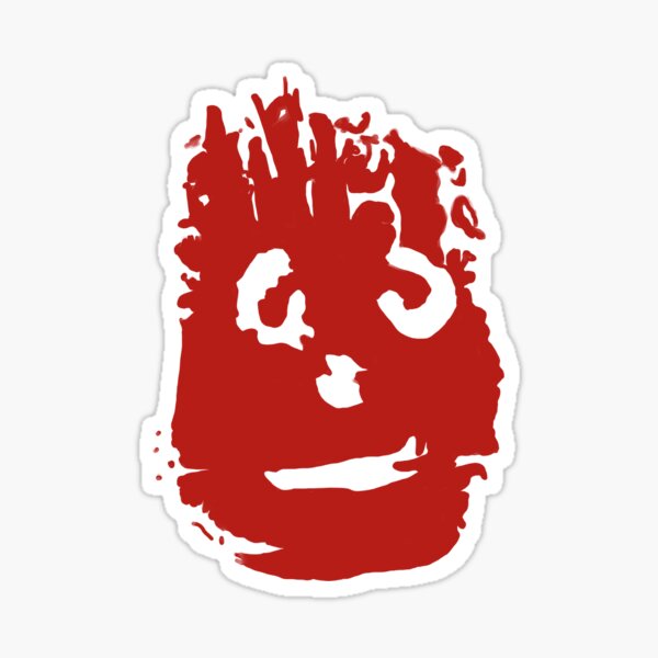 "Wilson Handprint " Sticker for Sale by PopofColor Redbubble
