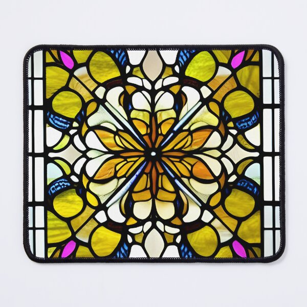 Item preview, Joyful Stained Glass Window designed and sold by IlluminatedPage.
