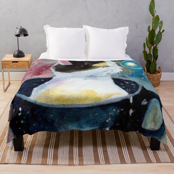 Item preview, Nova the Cat, vibing in space (Watercolor) designed and sold by thecatandkettle.