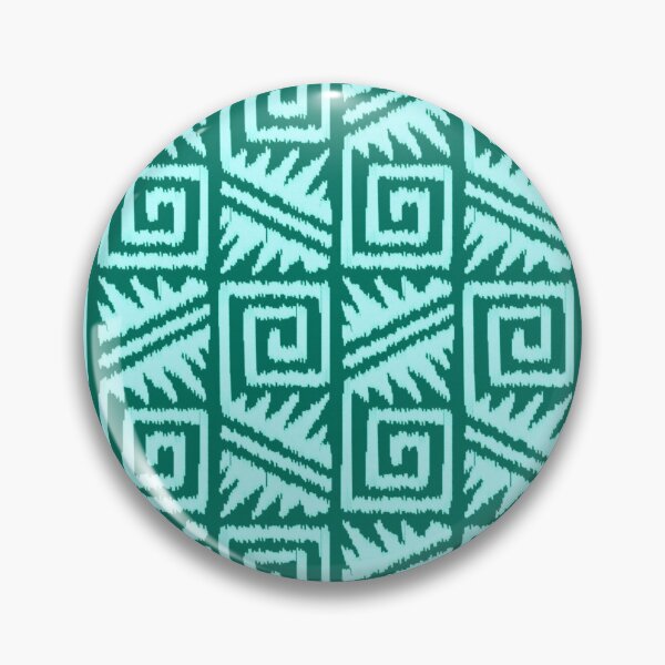 Item preview, Ikat Aztec Tribal, Turquoise and Aqua designed and sold by Marymarice.