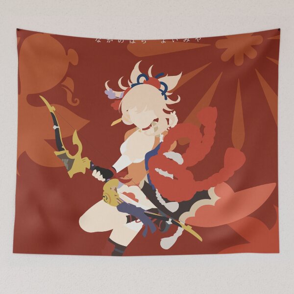 Item preview, Naganoahara Yoimiya Poster - Genshin Impact designed and sold by lauloudesigns09.