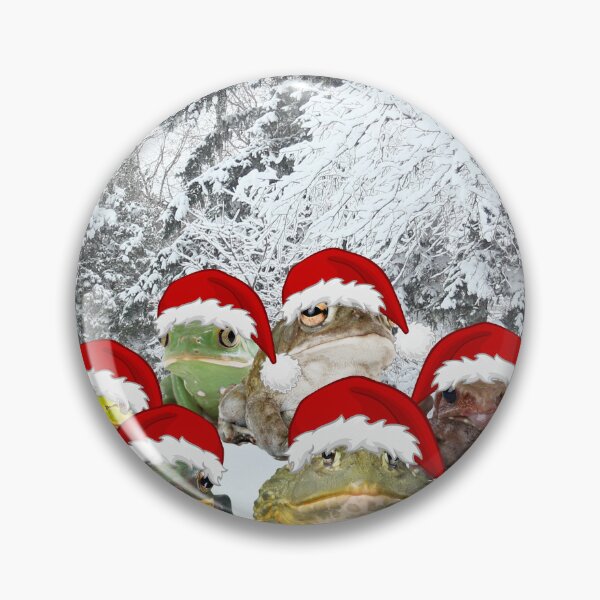 Item preview, Frog Christmas Snow Scene  designed and sold by Imemewell.