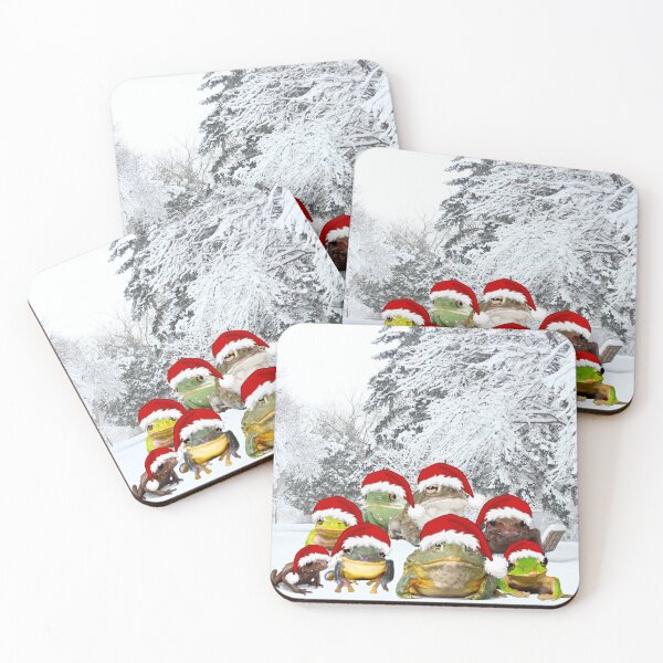 Item preview, Frog Christmas Snow Scene  designed and sold by Imemewell.