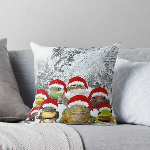 Item preview, Frog Christmas Snow Scene  designed and sold by Imemewell.