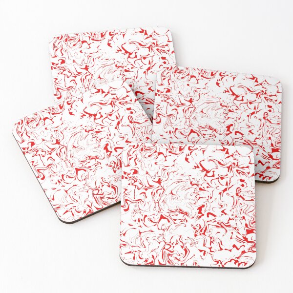 Item preview, Beautiful Abstraction Repeat Pattern in Red and White designed and sold by LaRoach Digital Arts.