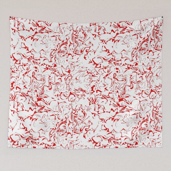Item preview, Beautiful Abstraction Repeat Pattern in Red and White designed and sold by LaRoach Digital Arts.