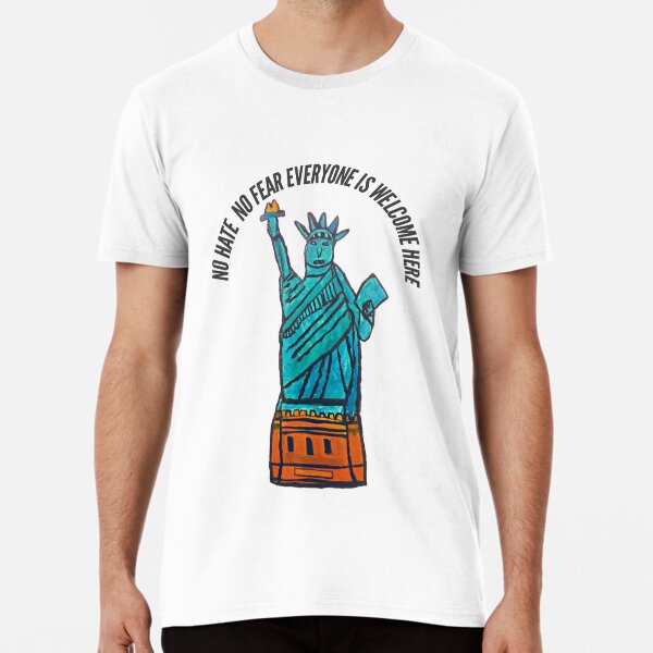 No hate no fear Statue of Liberty design Poster for Sale by RACHELDF Redbubble