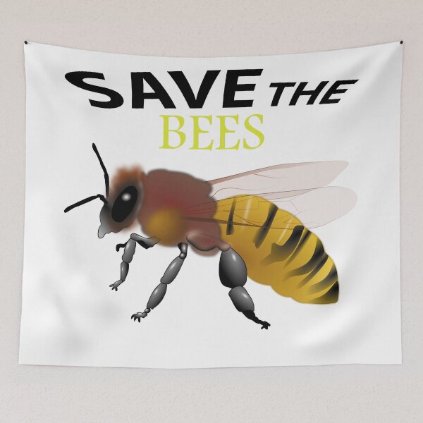 Artikelvorschau,  Rette die Scheiße der Bienen, rette die Handyhüllen der Bienen, rette die Hüte der Bienen, rette den Duschvorhang der Bienen, rette den Rucksack der Bienen entworfen und verkauft von Poussyarts.