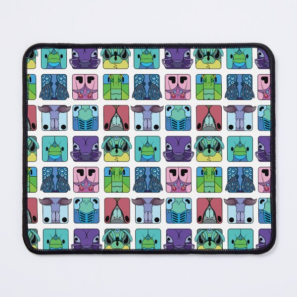 Item preview, Insect orders cartoon head squares (cool colour theme)  designed and sold by TiffanyYau.