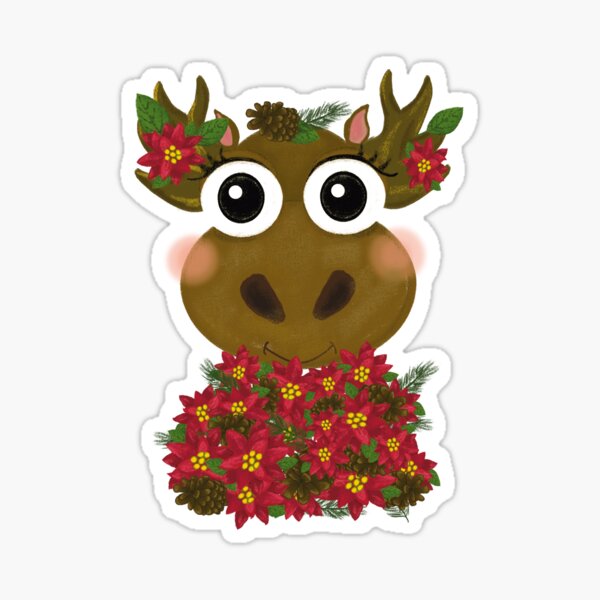 Item preview, Christmas moose designed and sold by Juju-sketch.