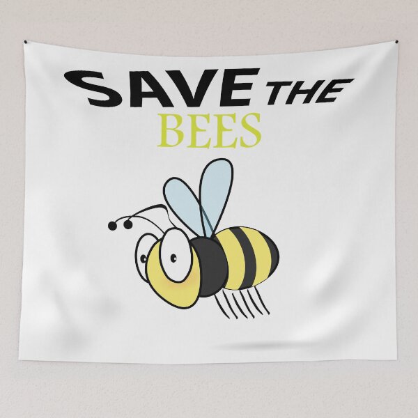 Item preview, Save the bees shits, save the bees phone cases, save the bees hats, save the bees shower curtain, save the bees backpack  designed and sold by Poussyarts.