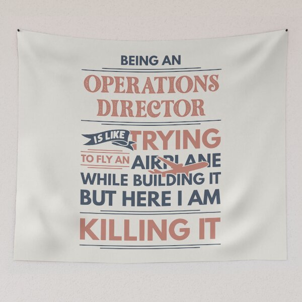 Item preview, Being An Operations Director Is Like Trying To Fly An Airplane While Building It But Here I Am Killing It Funny Gift idea Operations Director designed and sold by Mmmm3344.