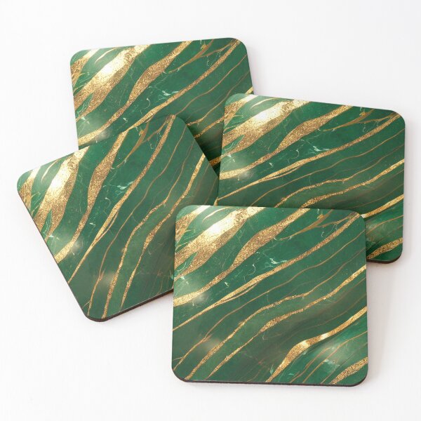Item preview, Emerald Green Gilt Marble designed and sold by marbleco.