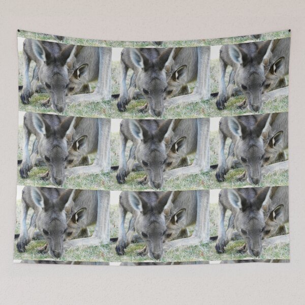 Item preview, Lazy Joey picks grass whilst in pouch - Hall's Gap  Vic. designed and sold by EdsMum.