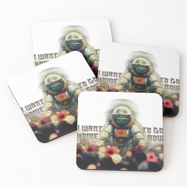 Item preview, astronaut in flower garden designed and sold by NdegCreate.