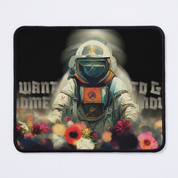 Item preview, astronaut in flower garden designed and sold by NdegCreate.